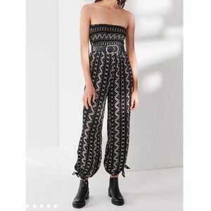 Urban Outfitters Smocked Strapless jumpsuit XSmall